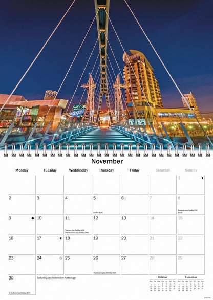 Manchester A5 Calendar 2026
