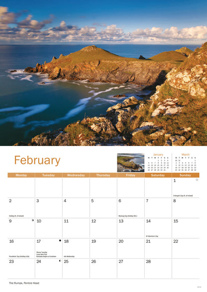 North Cornwall A4 Calendar 2026