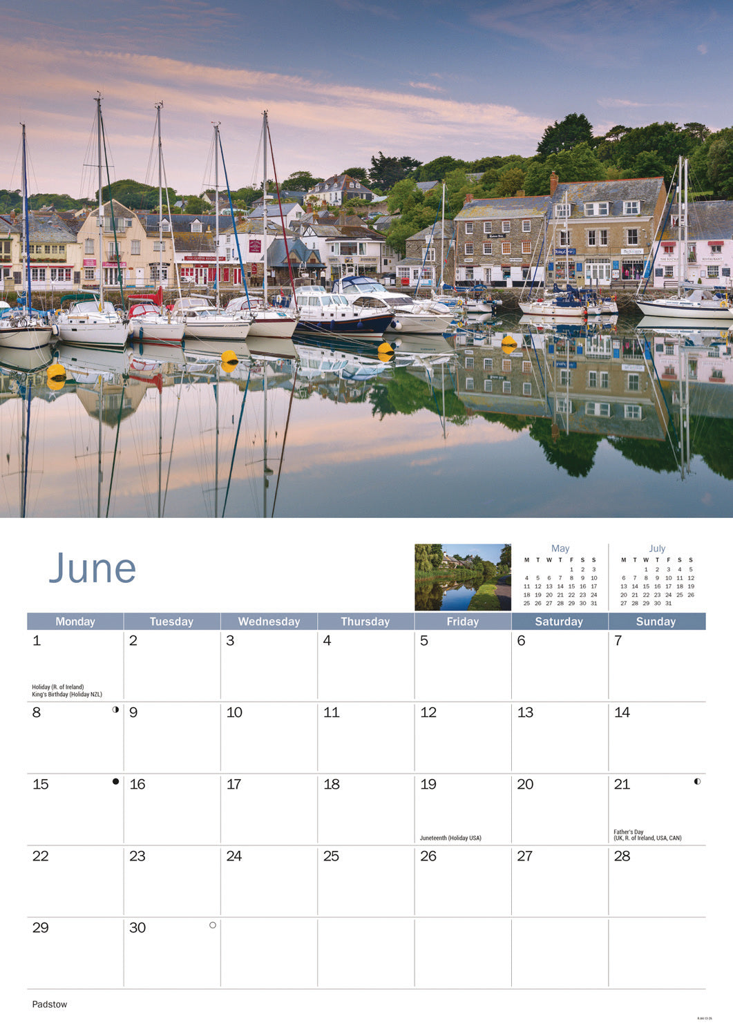 North Cornwall A4 Calendar 2026