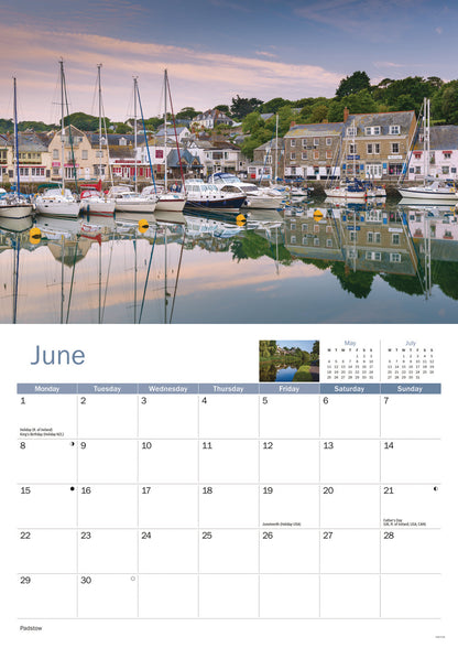 North Cornwall A4 Calendar 2026