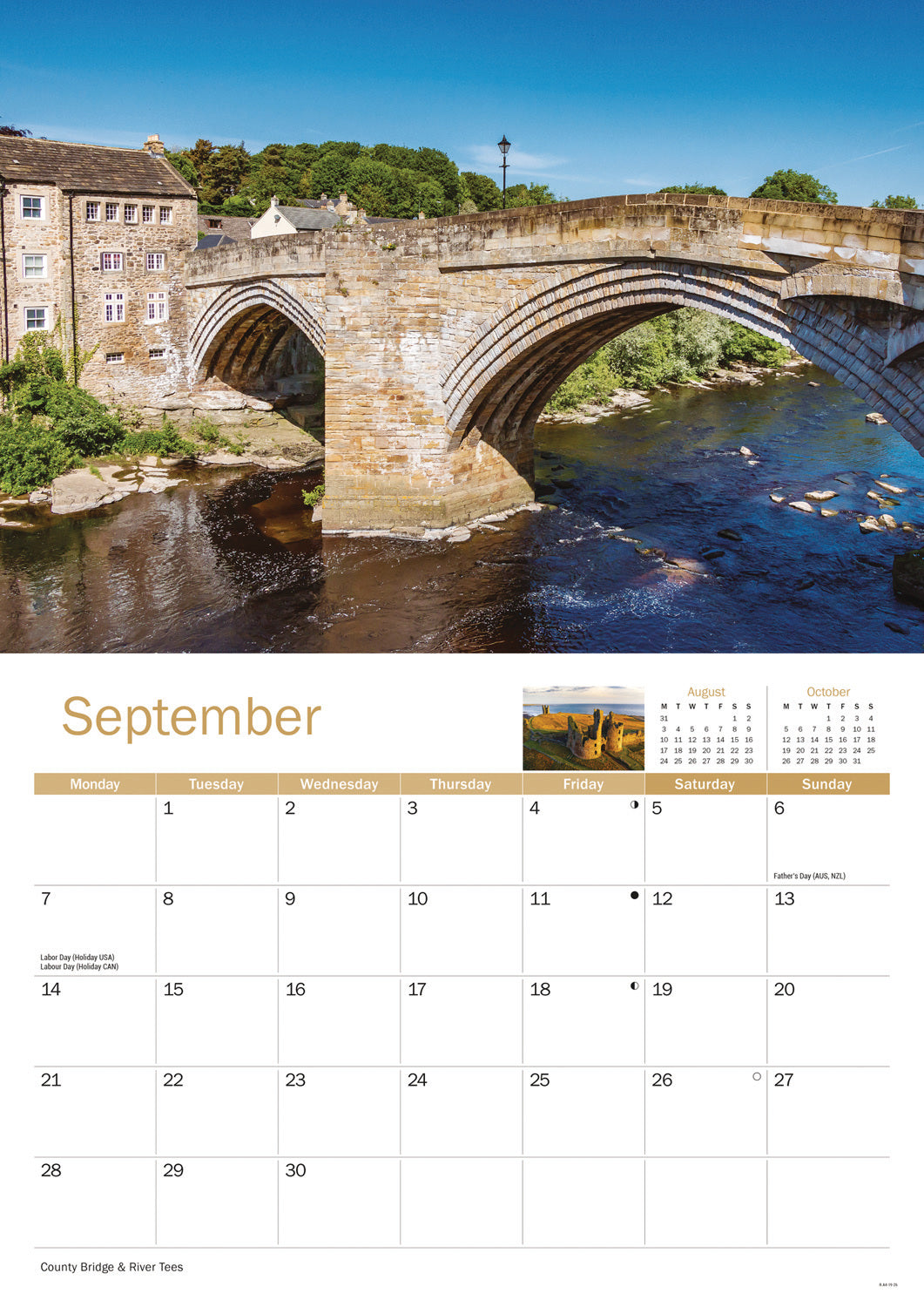 Northumberland & Durham A4 Calendar 2026