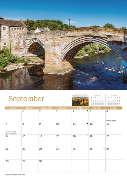Northumberland & Durham A4 Calendar 2026