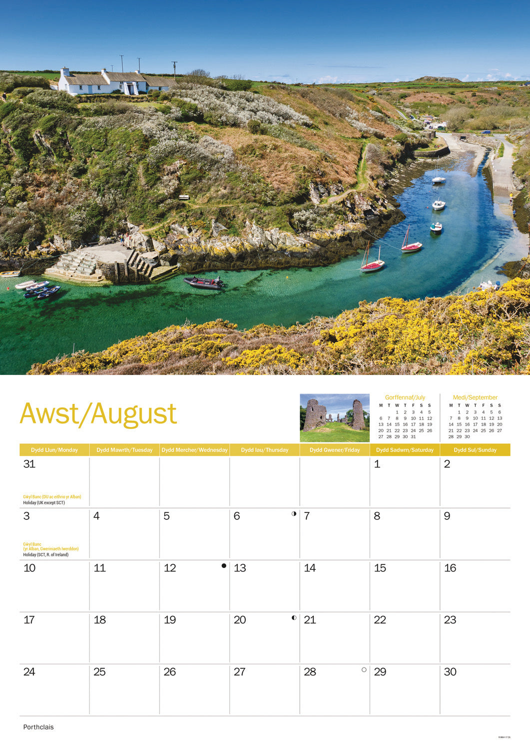 Pembrokeshire A4 Calendar 2026