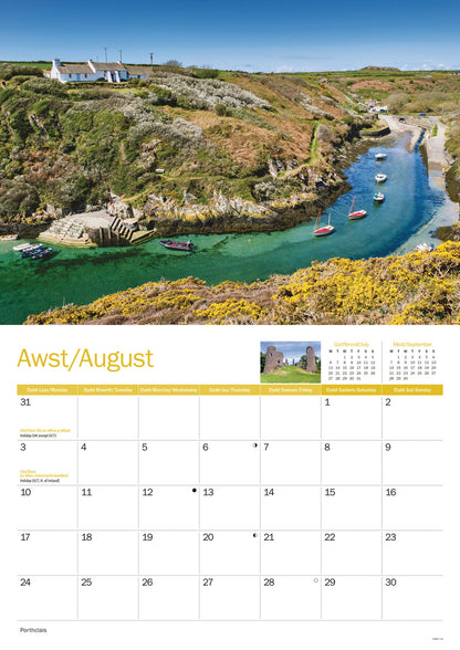 Pembrokeshire A4 Calendar 2026