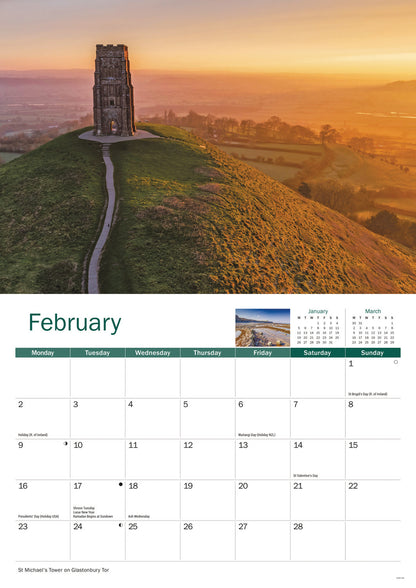 Somerset A4 Calendar 2026