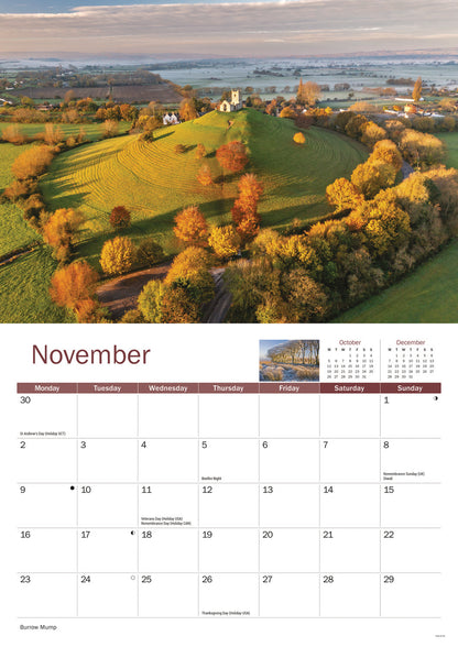 Somerset A4 Calendar 2026