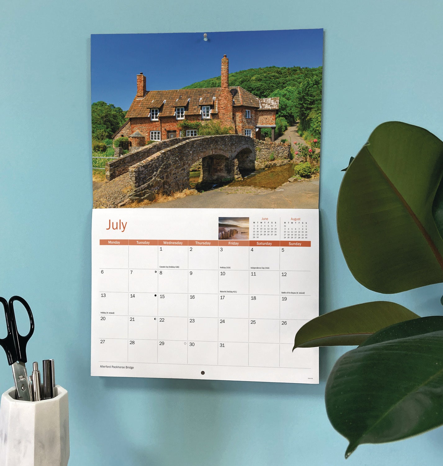 Somerset A4 Calendar 2026
