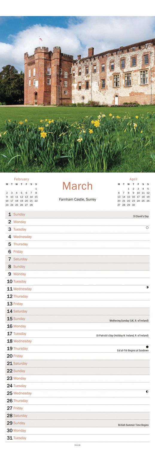 South East England Slim Calendar 2026