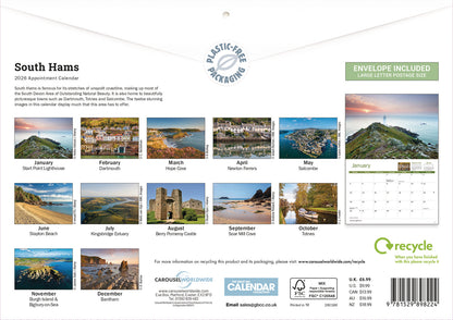 South Hams A4 Calendar 2026