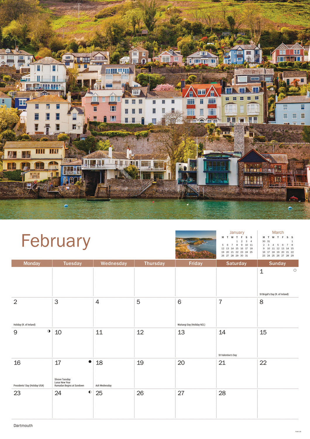 South Hams A4 Calendar 2026