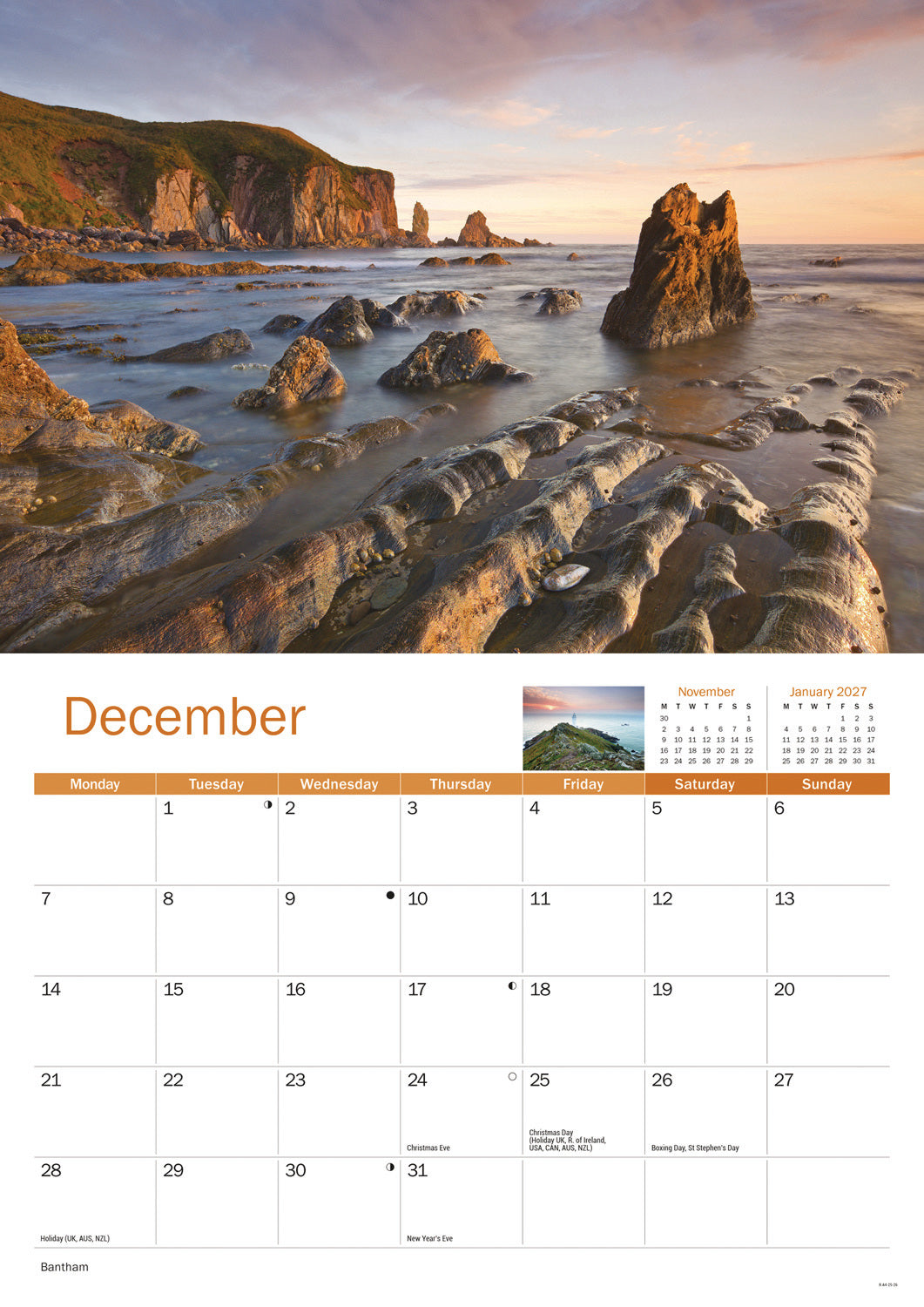 South Hams A4 Calendar 2026