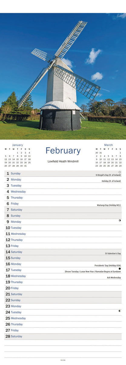 Surrey Slim Calendar 2026