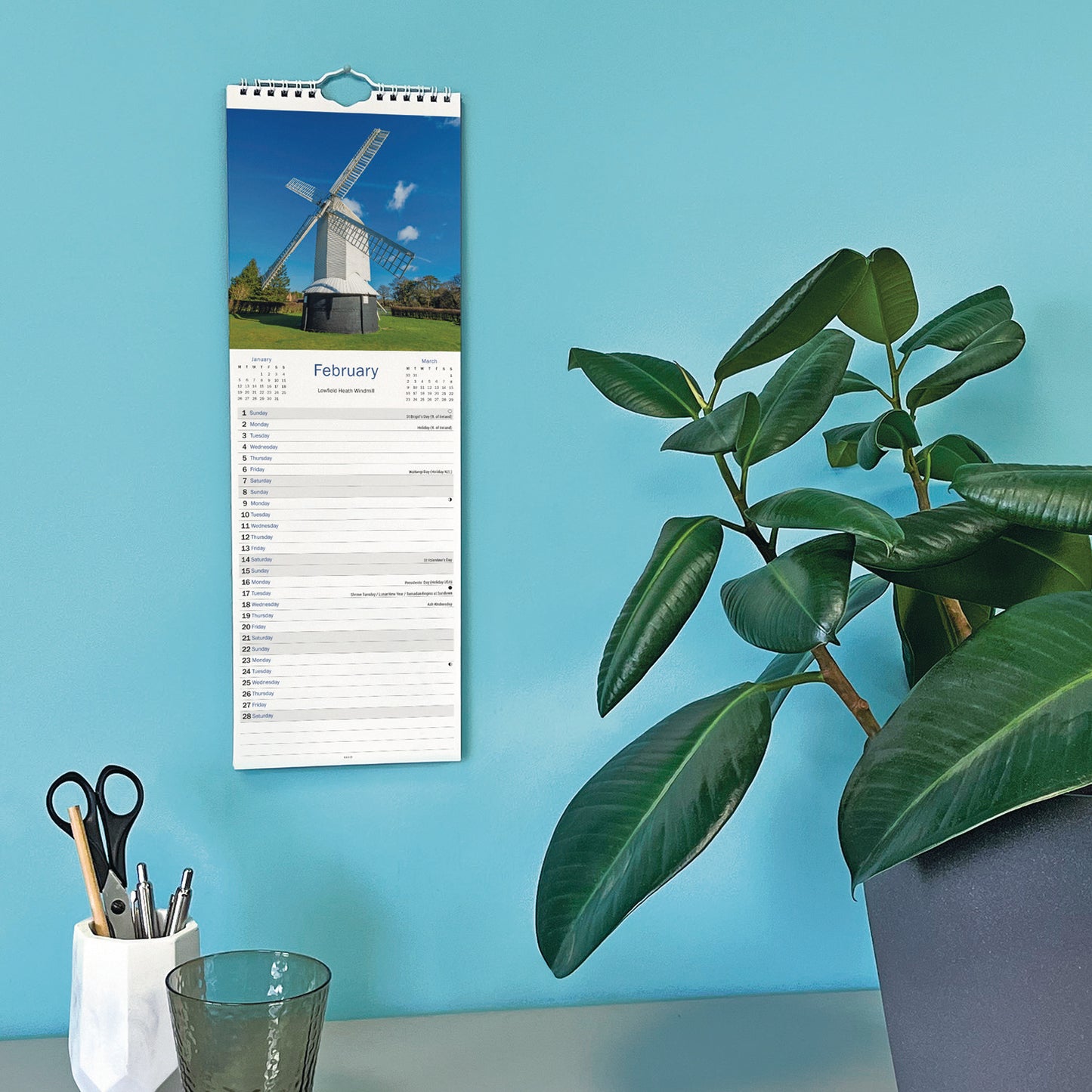 Surrey Slim Calendar 2026