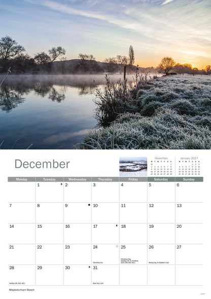 Thames & Chilterns A4 Calendar 2026