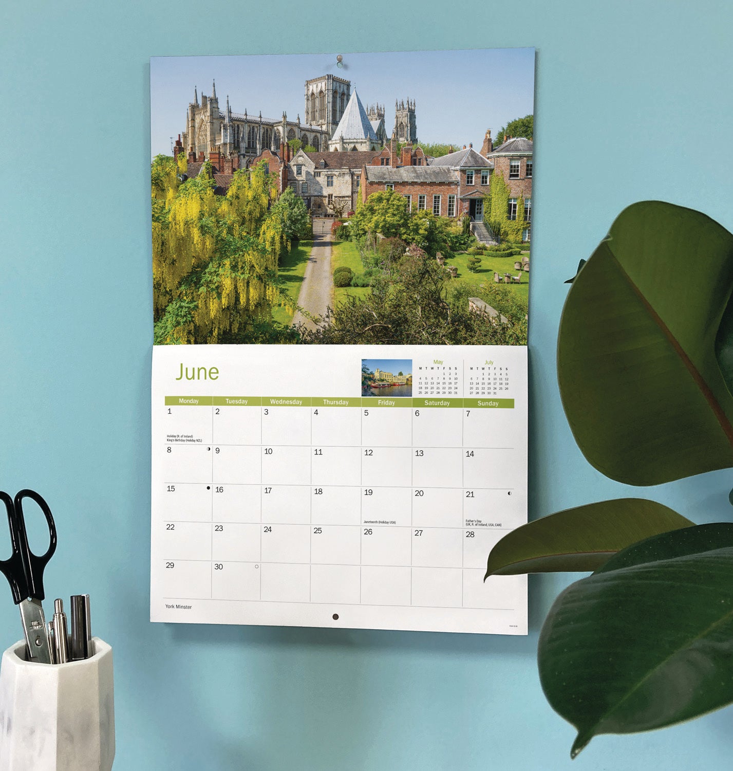 York A4 Calendar 2026