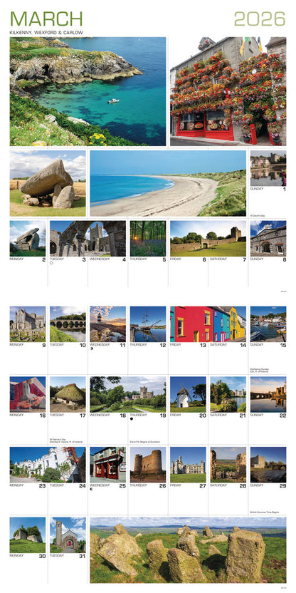 Around Ireland Wall Calendar 2026
