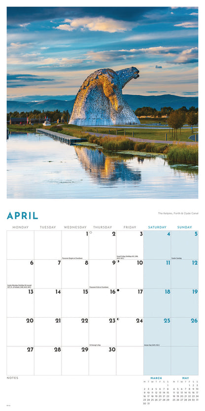 Canals & Waterways Wall Calendar 2026