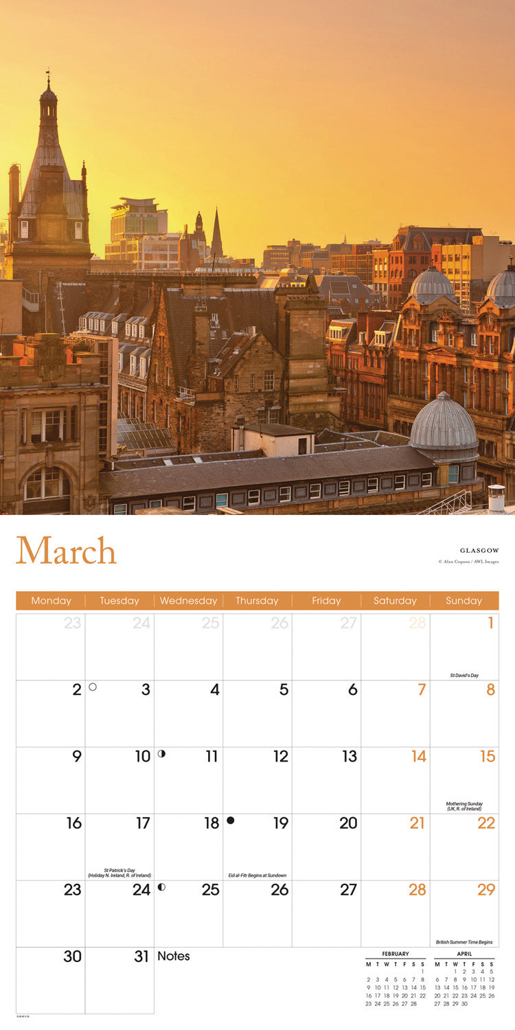 Scotland Wall Calendar 2026