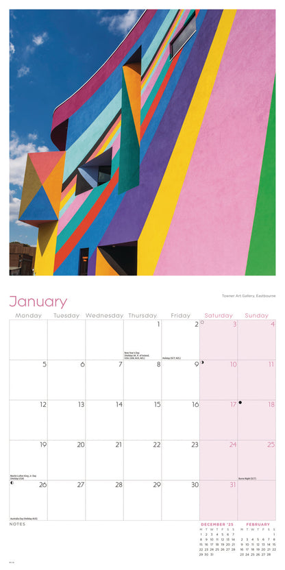 Sussex Wall Calendar 2026