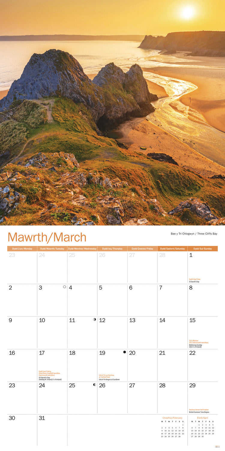 Wales Wall Calendar 2026