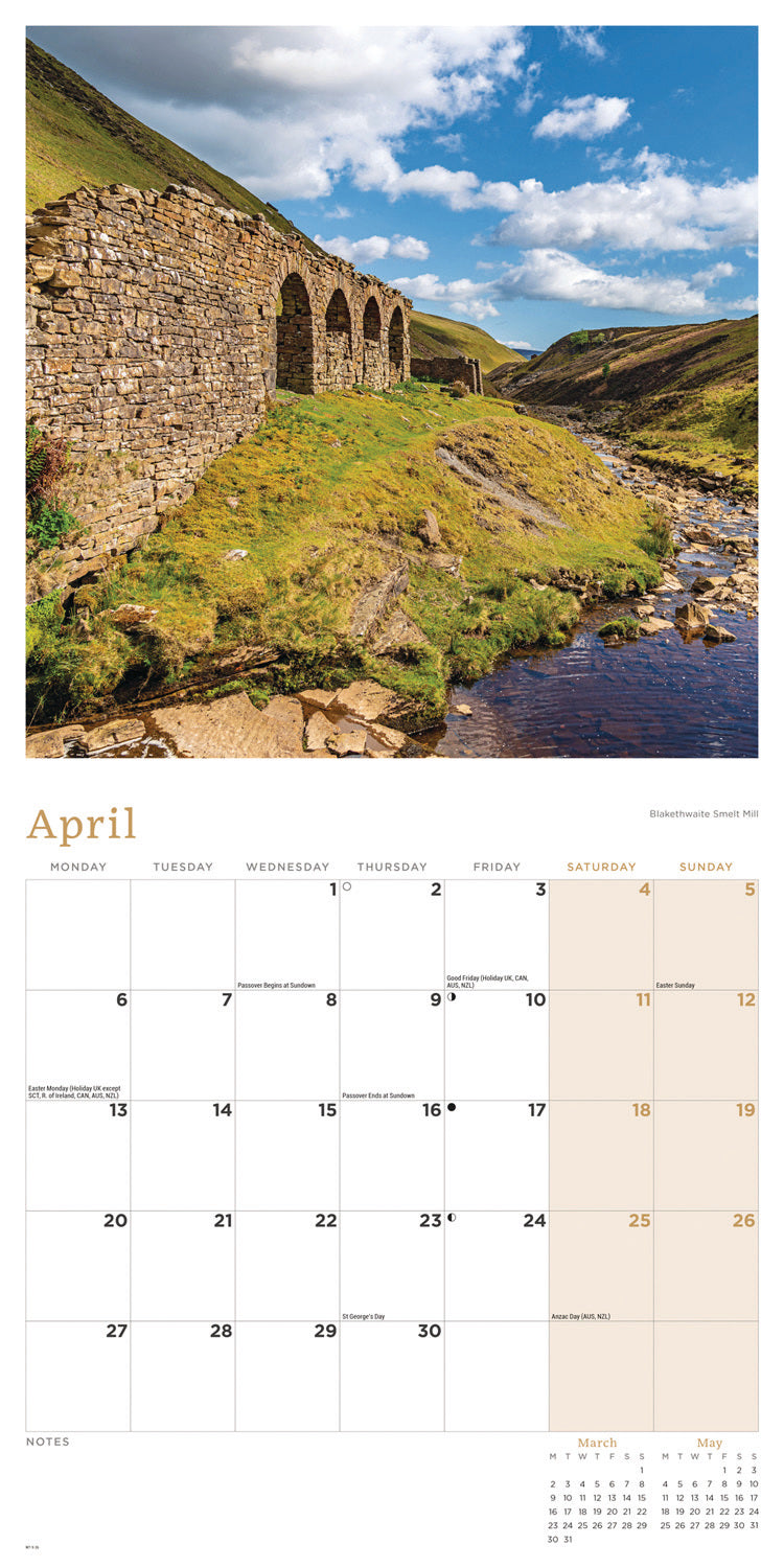 Yorkshire Dales National Park Wall Calendar 2026