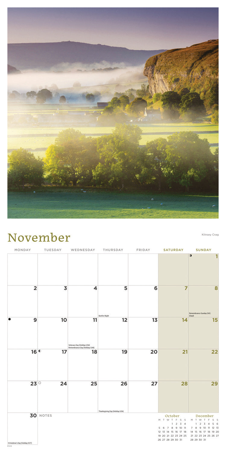 Yorkshire Dales National Park Wall Calendar 2026