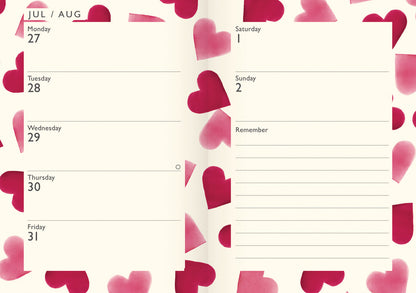 Emma Bridgewater Big Pink Hearts A6 Diary 2026