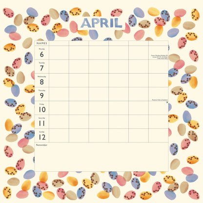 Emma Bridgewater Fruit and Flowers Tiles WTV Planner Wall Calendar 2026