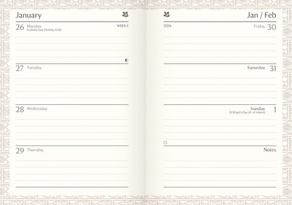 National Trust Illustrated A6 Diary 2026