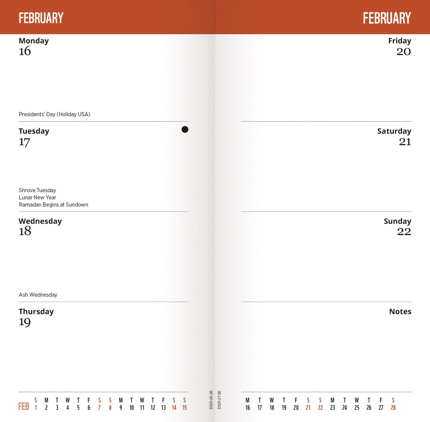 WWF Wild & Free Slim Dlx Diary 2026
