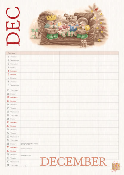 Country Companions MTV Planner A4 Calendar 2026