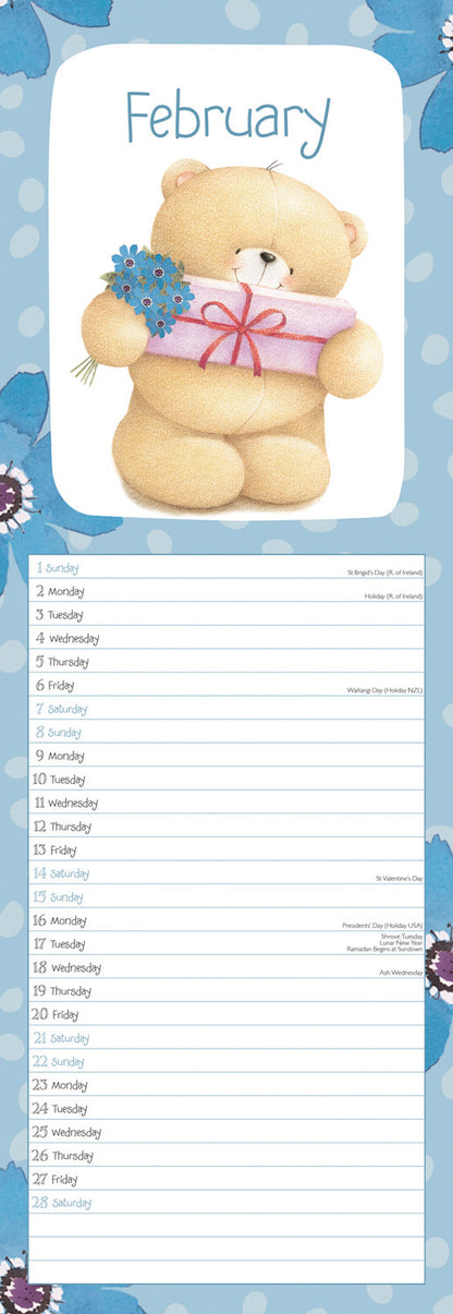 Forever Friends Slim Calendar 2026