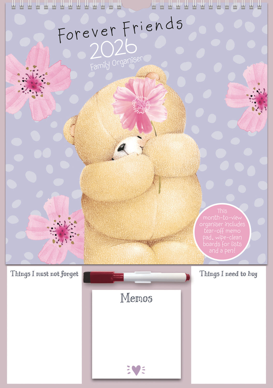 Forever Friends Mums Planner A3 Calendar 2026