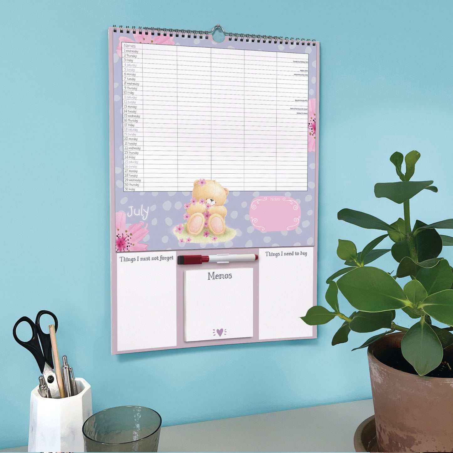 Forever Friends Mums Planner A3 Calendar 2026