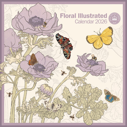 Royal Botanic Gardens Kew, Floral Illustrated Wall Calendar 2026
