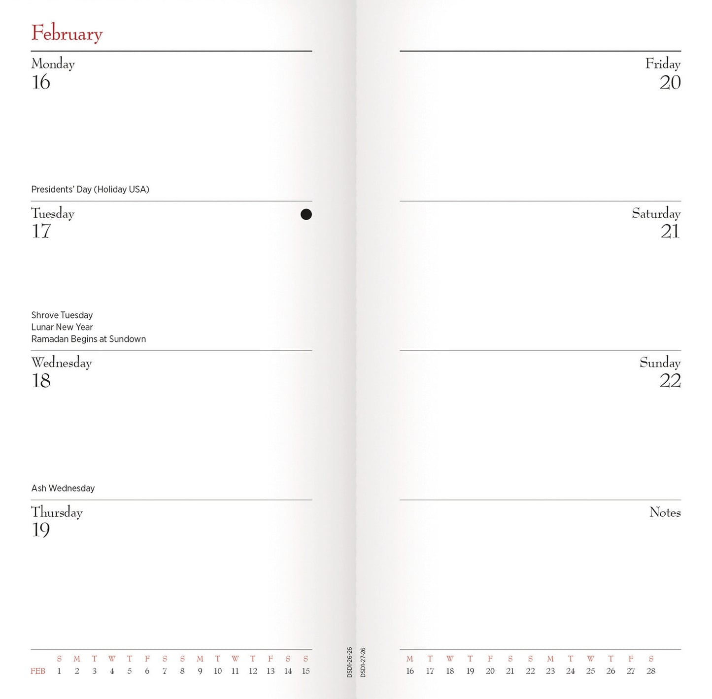Tottering By Gently Slim Dlx Diary 2026