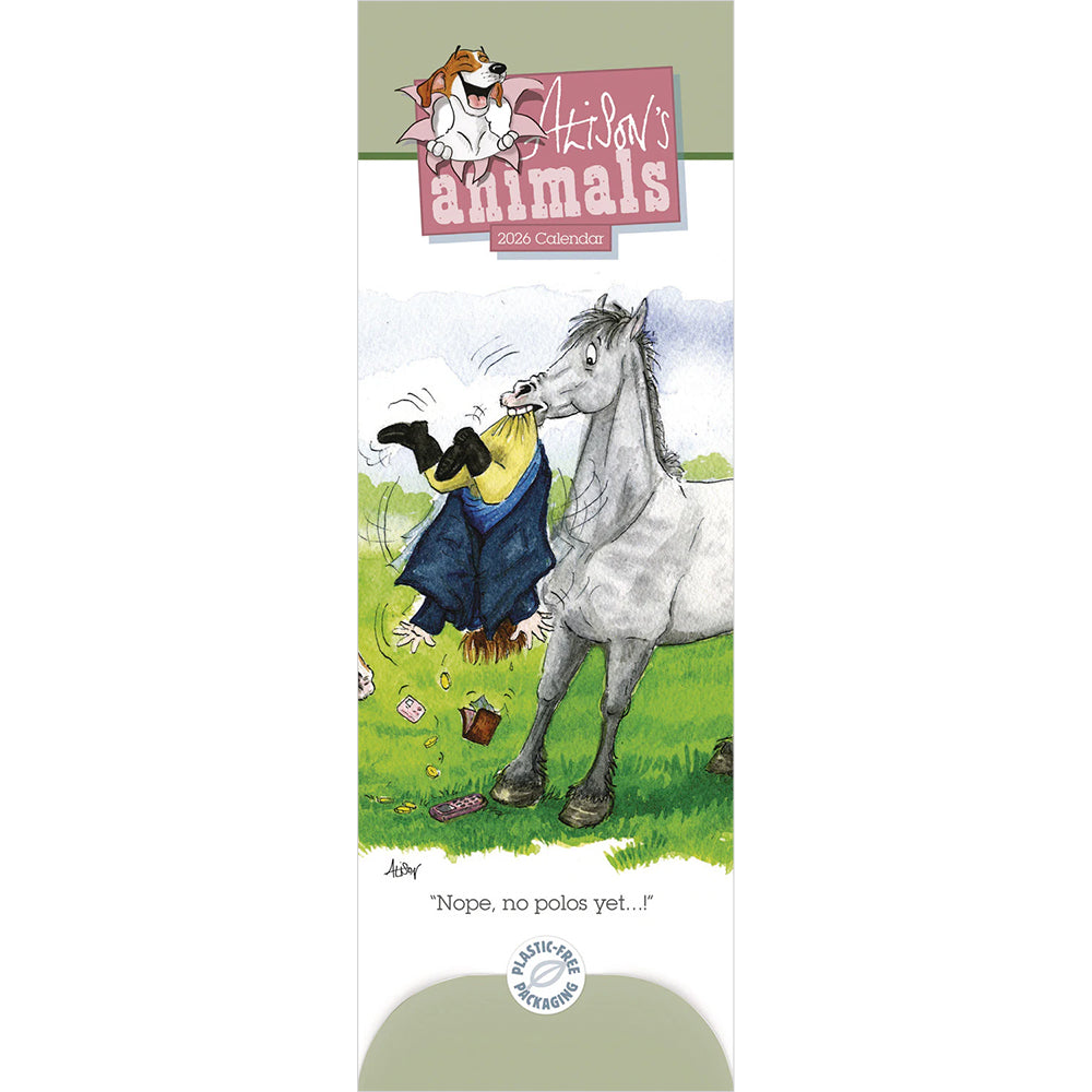 Alisons Animals Slim Calendar 2026