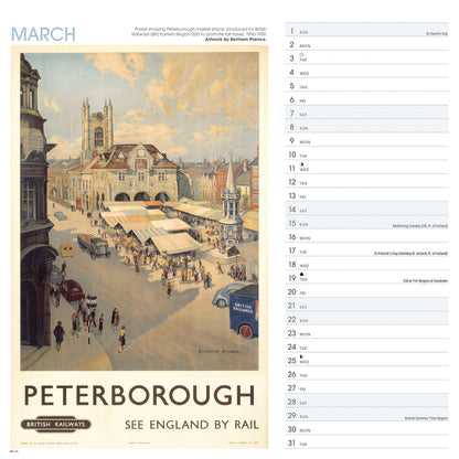 East Anglia Poster Art NRM Wiro Wall Calendar 2026