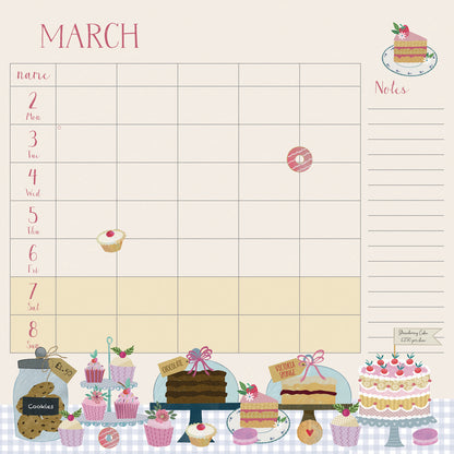 Georgia Breeze WTV Planner Wall Calendar 2026