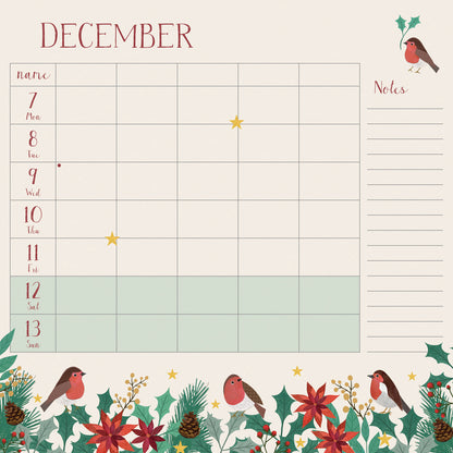 Georgia Breeze WTV Planner Wall Calendar 2026