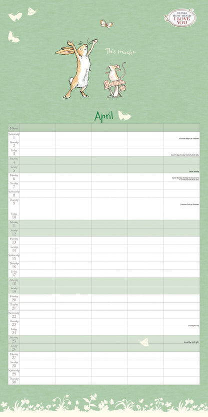 Guess How Much I Love You Planner Wall Calendar 2026