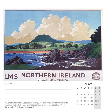 Vintage Posters, NRM Easel Calendar 2026