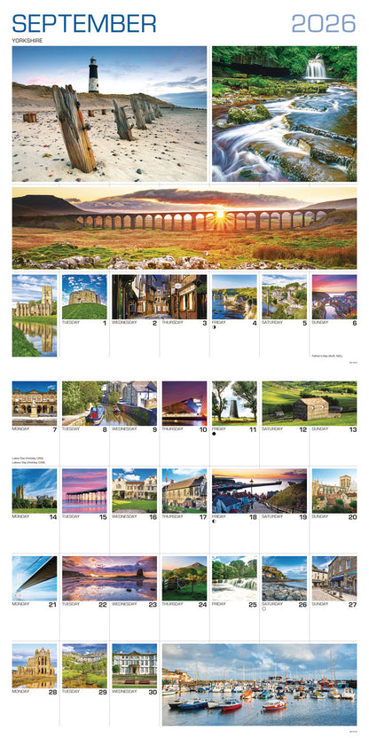 Around Britain Wall Calendar 2026