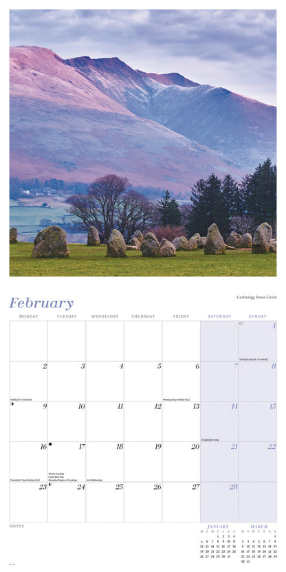 Lake District Wall Calendar 2026