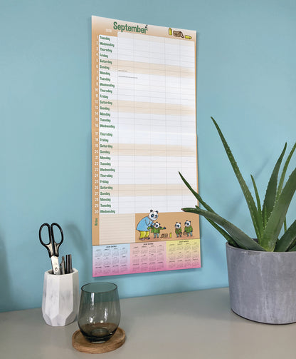 Mums Family Organiser Planner Wall Calendar 2026