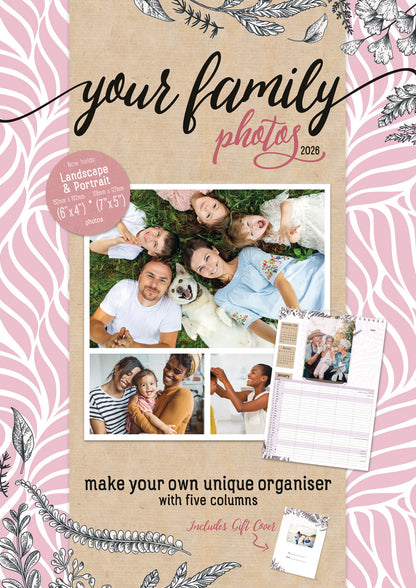Your Family Photos Planner A3 Calendar 2026