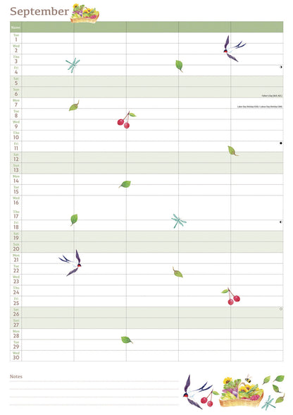 Life in the Garden MTV Planner A4 Calendar 2026