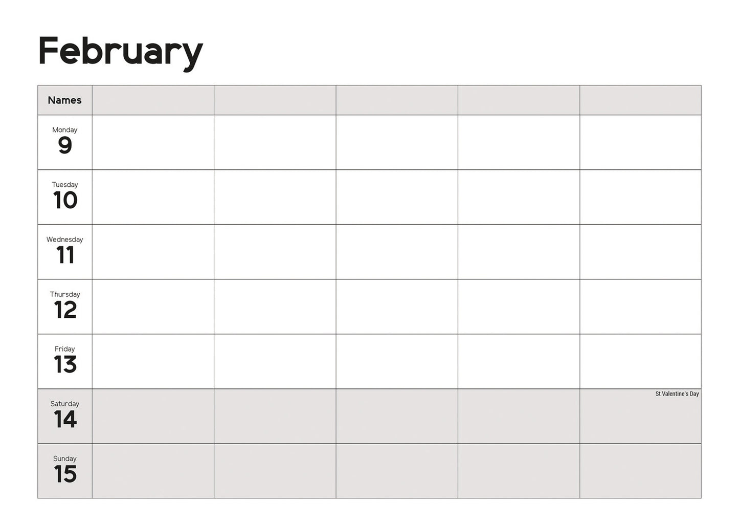Essential Organiser WTV Planner A4 (R&B) Calendar 2026
