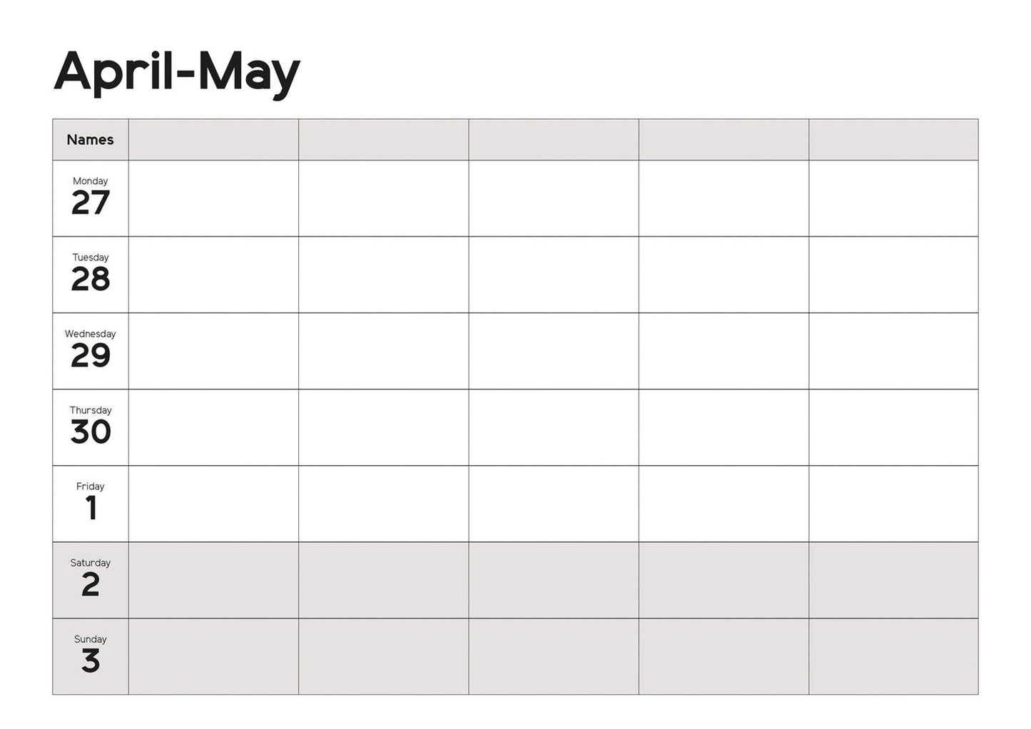 Essential Organiser WTV Planner A4 (R&B) Calendar 2026