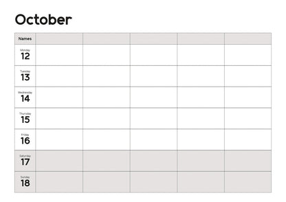 Essential Organiser WTV Planner A4 (R&B) Calendar 2026